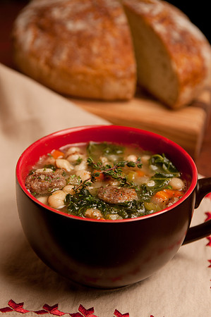 Alpaca Sausage Soup