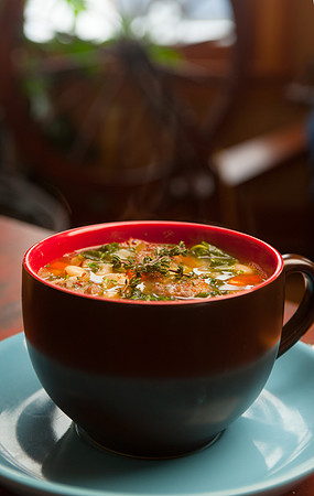 Alpaca Sausage Soup
