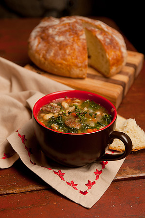 Alpaca Sausage Soup