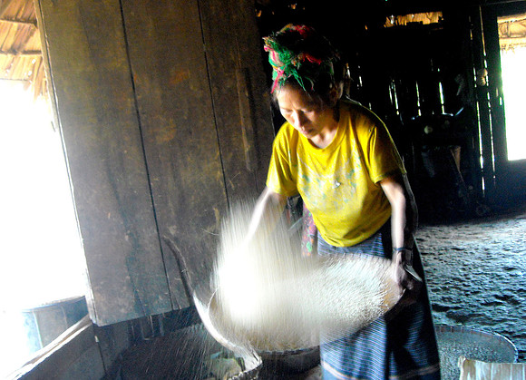 Hmong hostess; northern Laos, 2008