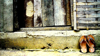 House and shoes; Ban KaNaang, Laos, 2009