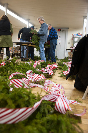 Wreath-making, Hancock, VT