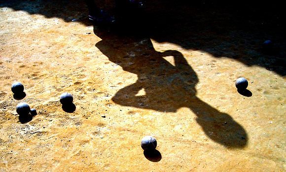 Petanque; Ban NaKaang, Laos, 2008