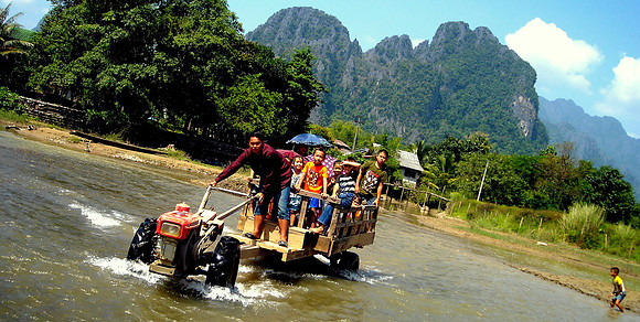 Tractor; Vang Vieng, Laos, 2008