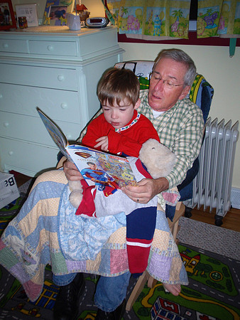 Grampy &Chase reading